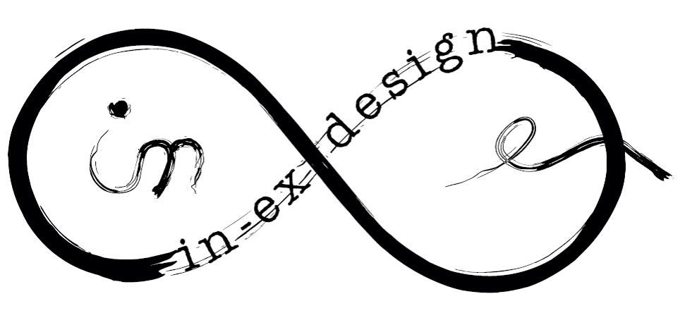 IN-EX design logo